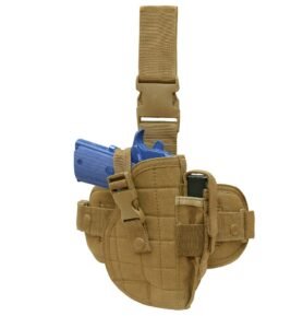 CONDOR OUTDOOR pouzdro pistolové stehenní LEG HOLSTER COYOTE BROWN