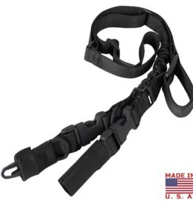 CONDOR OUTDOOR popruh zbraňový STRYKE jedno/dvoubodový ČERNÝ