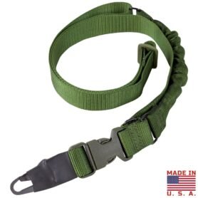 CONDOR OUTDOOR popruh zbraňový VIPER BUNGEE jednobodový ZELENÝ