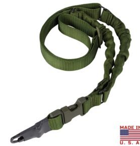 CONDOR OUTDOOR popruh zbraňový ADDER Double Bungee jednobodový ZELENÝ