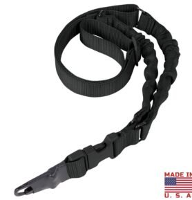 CONDOR OUTDOOR popruh zbraňový ADDER Double Bungee jednobodový ČERNÝ