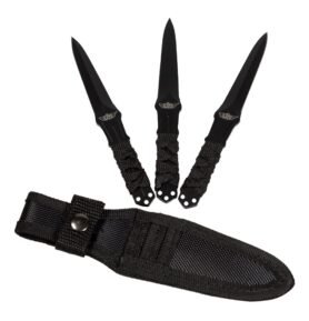UZI nůž vrhací set 3 kusů s pouzdrem