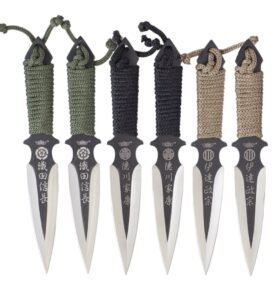 UZI nůž vrhací set 6 kusů s pouzdrem