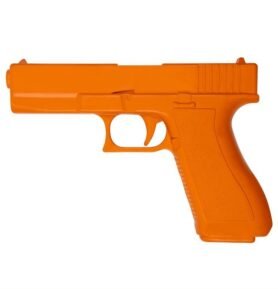 Maketa pistole cvičná GLOCK gumová ORANŽOVÁ
