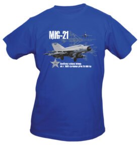 Triko EXC MIG-21 MODRÉ vel. XXL