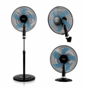 Ventilátor stojanový, stolní a nástěnný ventilátor 3v1 SOGO SS-21265