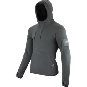 Mikina klokanka s kapucí FLEECE Titanium ŠEDÁ vel. XXL