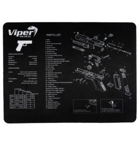 Viper podložka pracovní GLOCK pryžová ČERNÁ