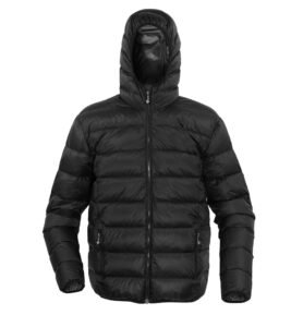 Bunda péřová s kapucí VERNON DWR+ ČERNÁ vel. XXL