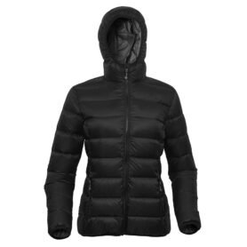 Bunda dámská péřová s kapucí TACOMA LADY DWR+ ČERNÁ vel. XXL
