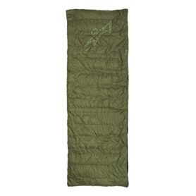 WARMPEACE spacák péřový dekový QUILT 300 calla ZELENO-ČERNÝ