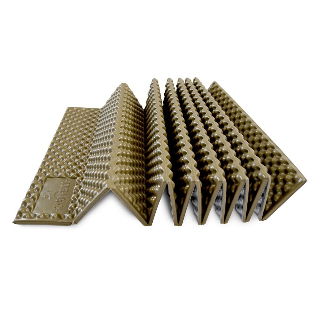 WARMPEACE karimatka skládací pěnová CIRRUS Regular khaki/alu s obalem