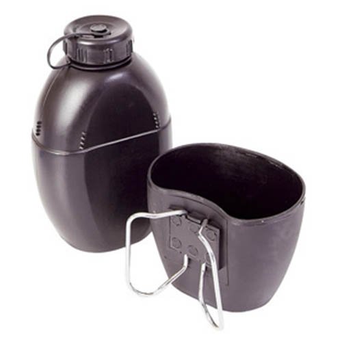 KOMBAT láhev polní 58 PATTERN britská plastová s pítkem ČERNÁ