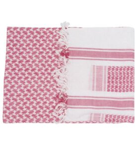 Web-tex šátek SHEMAGH 110x115cm ČERVENO-BÍLÝ