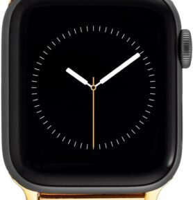 Anne Klein Řemínek řetízkový pro Apple Watch 42mm / 44mm / 45mm zlatý, 17,5 cm