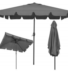 Zahradní slunečník 230 cm, tmavě šedý SPRINGOS PALMA GU0037