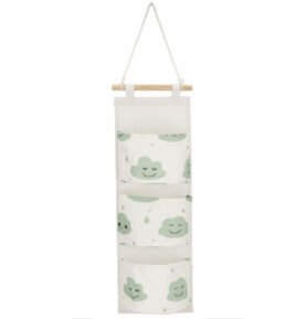 SPRINGOS Závěsný organizér 3 kapsy HA0141 mráčky