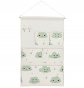 SPRINGOS Závěsný organizér 5 kapes HA0142 mráčky