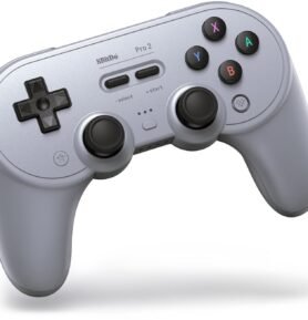 8BitDo Pro 2 Wireless Controller (Hall Effect Joystick) - Gray Edition - Nintendo Switch