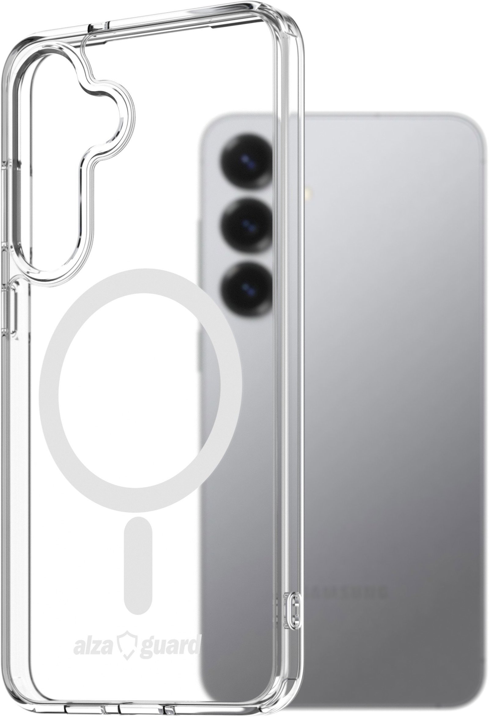 AlzaGuard Crystal Clear TPU Case Compatible with Magsafe pro Samsung Galaxy S25+
