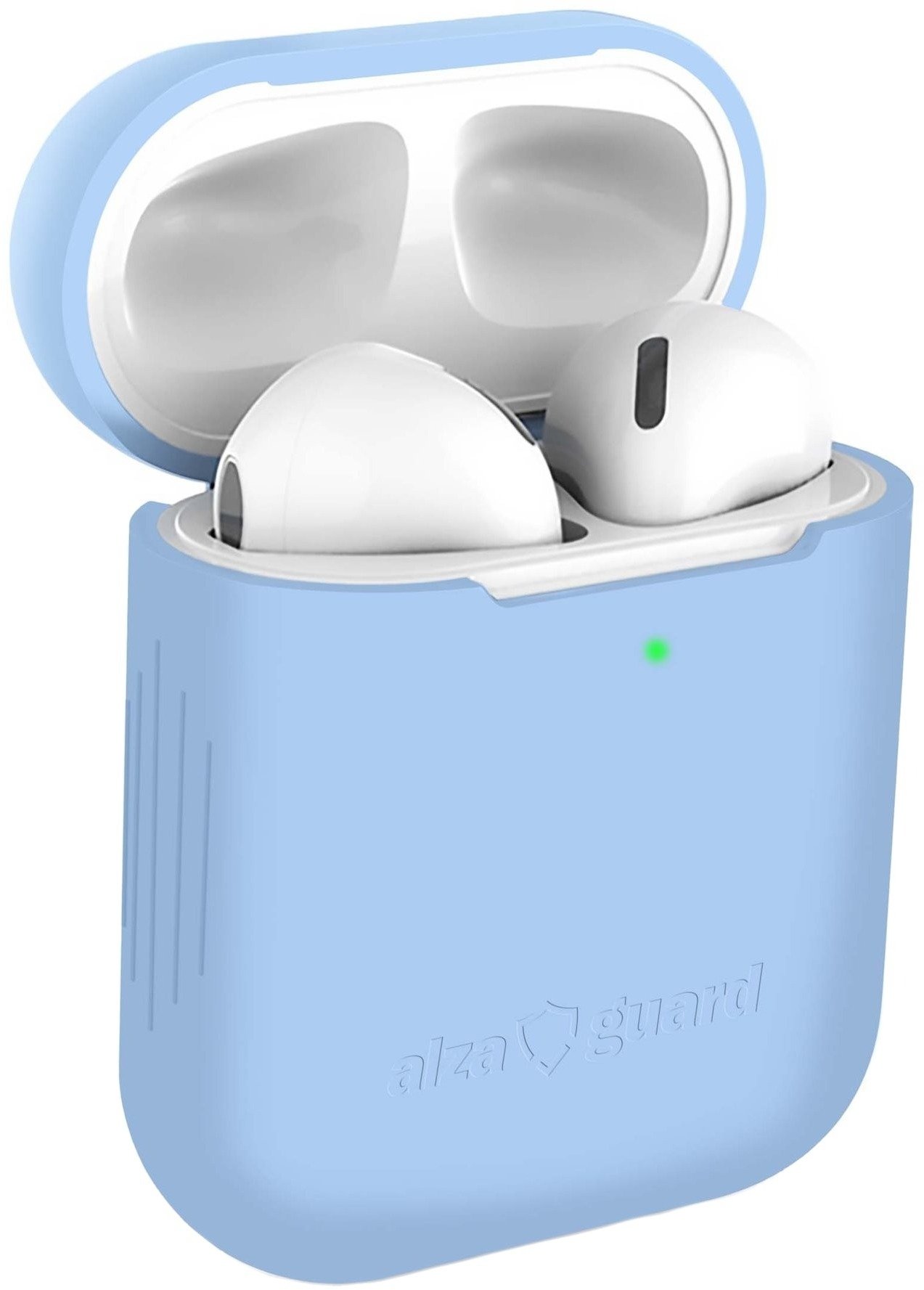 AlzaGuard Skinny Silicone Case pro AirPods 1. a 2. generace modré