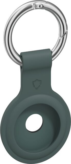 AlzaGuard Silicone Keychain pro Airtag zelená