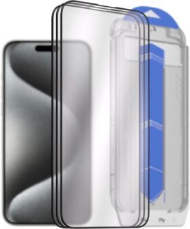 AlzaGuard 2.5D Glass EasyFit DustFree pro iPhone 15 Pro Max