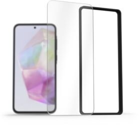 AlzaGuard 2.5D Glass EasyFit 2 Pack pro Samsung Galaxy A35 s instalačním rámečkem