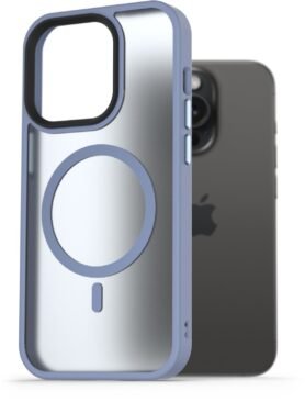 AlzaGuard Matte Case Compatible with MagSafe pro iPhone 15 Pro světle modrý