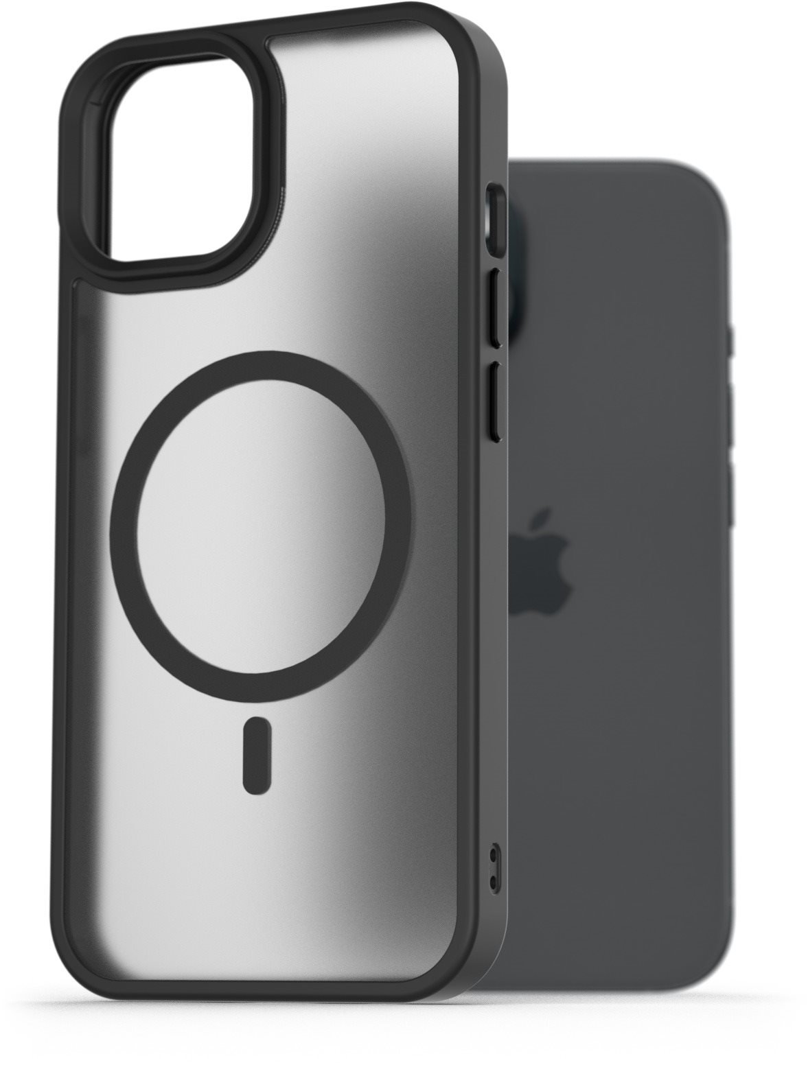 AlzaGuard Matte Case Compatible with MagSafe pro iPhone 15 černý