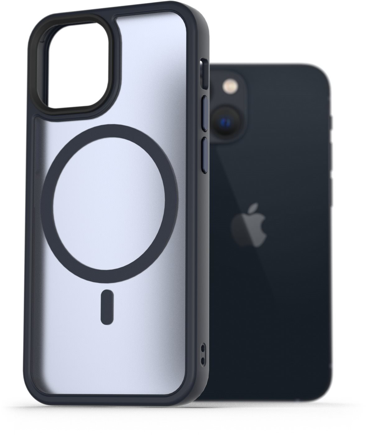 AlzaGuard Matte Case Compatible with MagSafe pro iPhone 13 Mini tmavě modrý