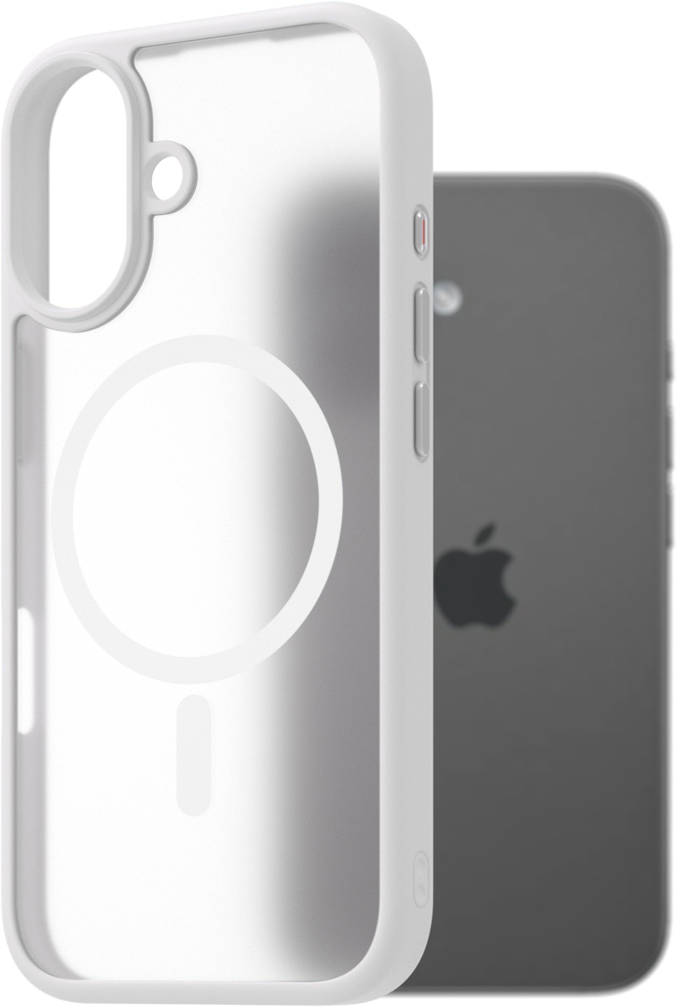 AlzaGuard Matte Case Compatible with Magsafe pro iPhone 17 bílý