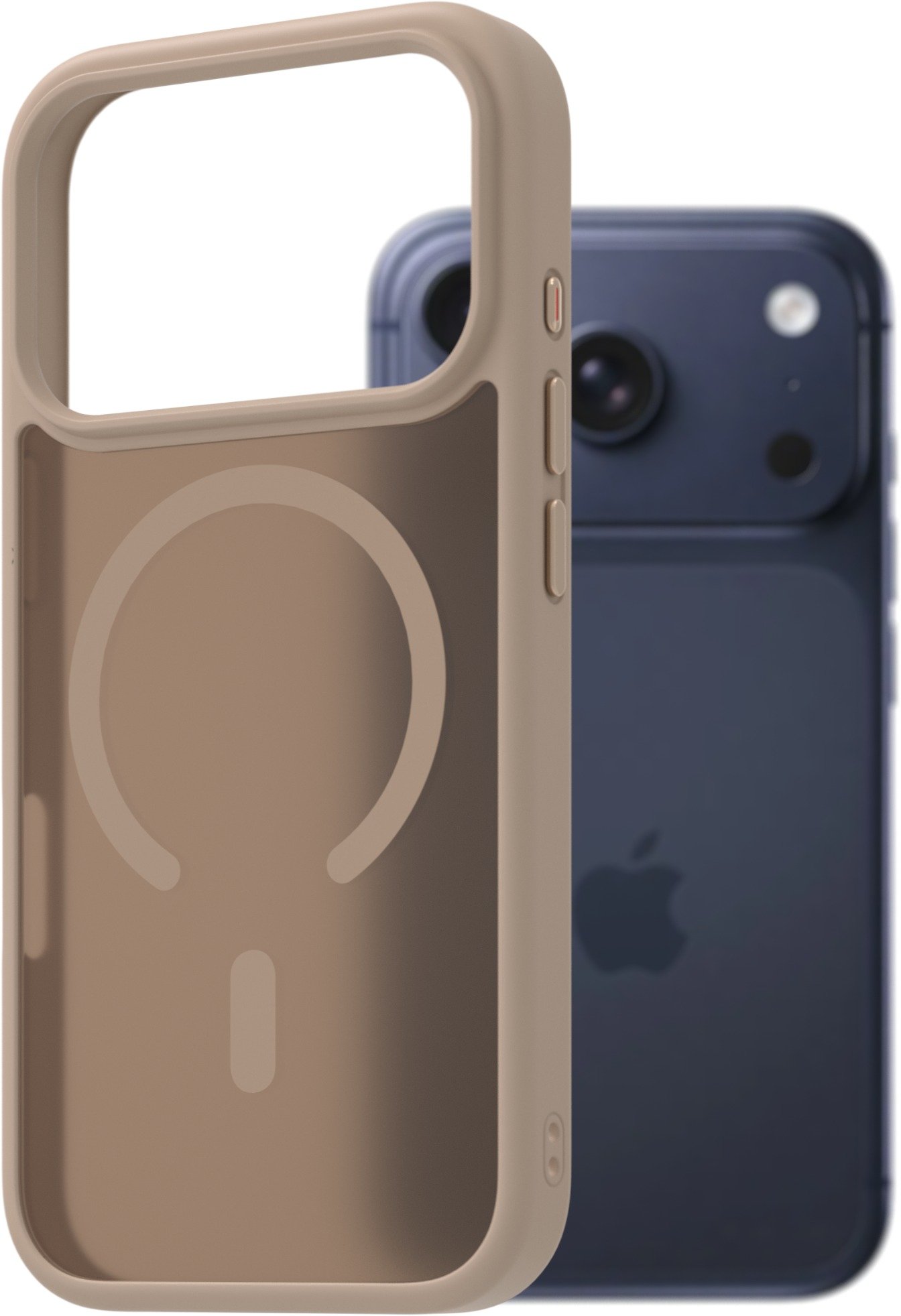 AlzaGuard Matte Case Compatible with Magsafe pro iPhone 17 Pro pískově žlutý