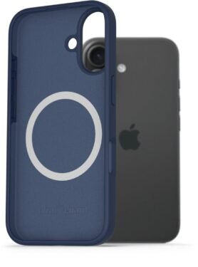 AlzaGuard Silicone Case Compatible with Magsafe pro iPhone 16 modrý