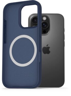 AlzaGuard Silicone Case Compatible with Magsafe pro iPhone 16 Pro modrý
