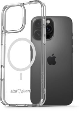 AlzaGuard Crystal Clear TPU Case Compatible with Magsafe pro iPhone 16 Pro Max