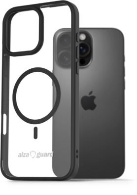 AlzaGuard Clear TPU Case Compatible with Magsafe pro iPhone 16 Pro Max černé