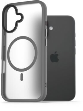 AlzaGuard Matte Case Compatible with Magsafe pro iPhone 16 šedý