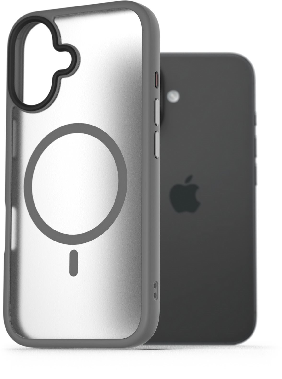 AlzaGuard Matte Case Compatible with Magsafe pro iPhone 16 šedý