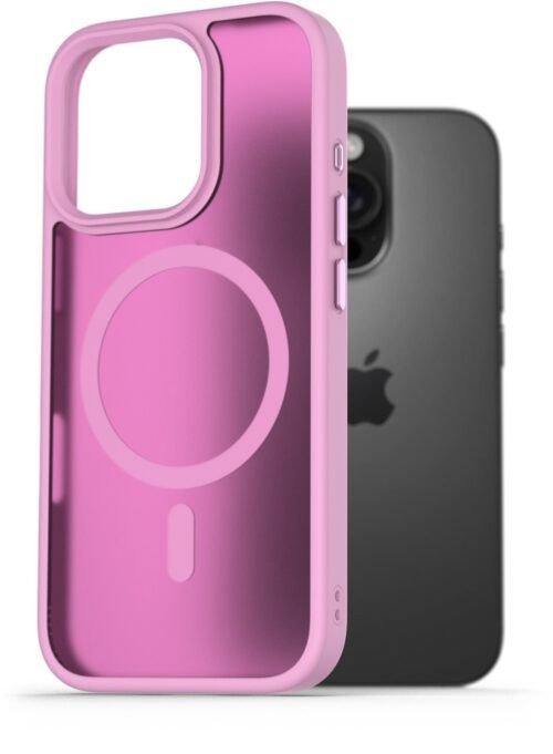 AlzaGuard Matte Case Compatible with Magsafe pro iPhone 16 Pro růžový