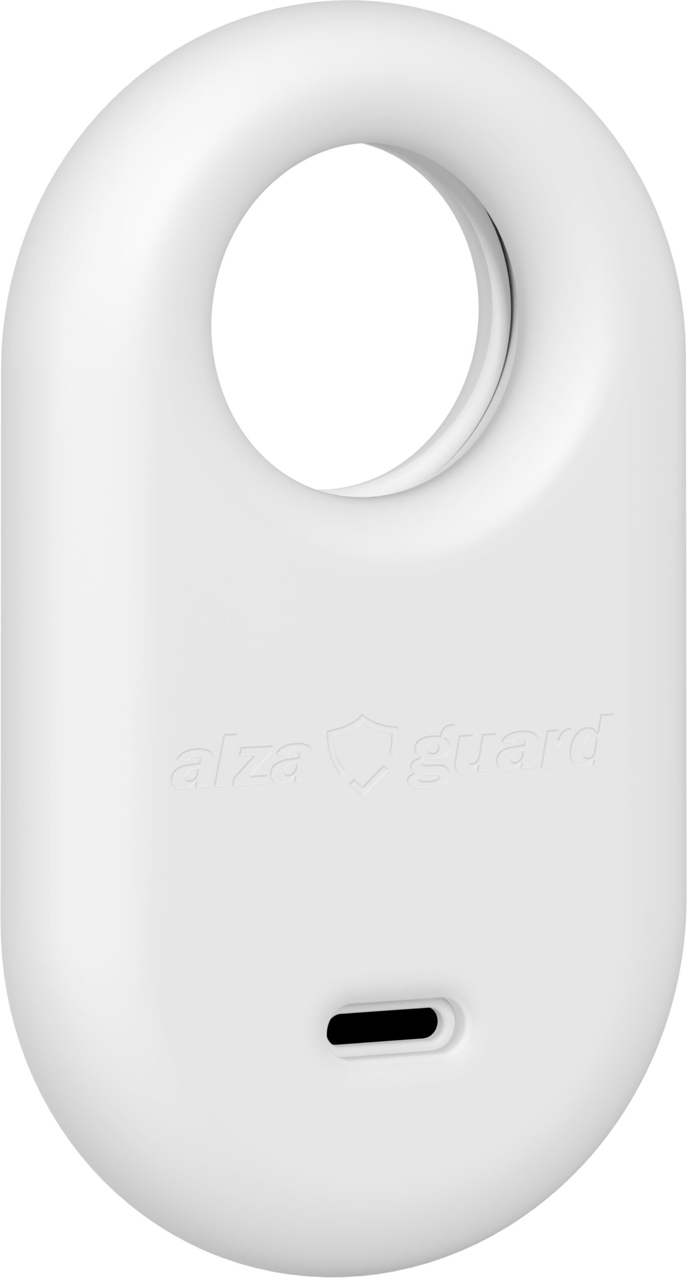 AlzaGuard Silicone Keychain pro Samsung SmartTag 2 - bílá