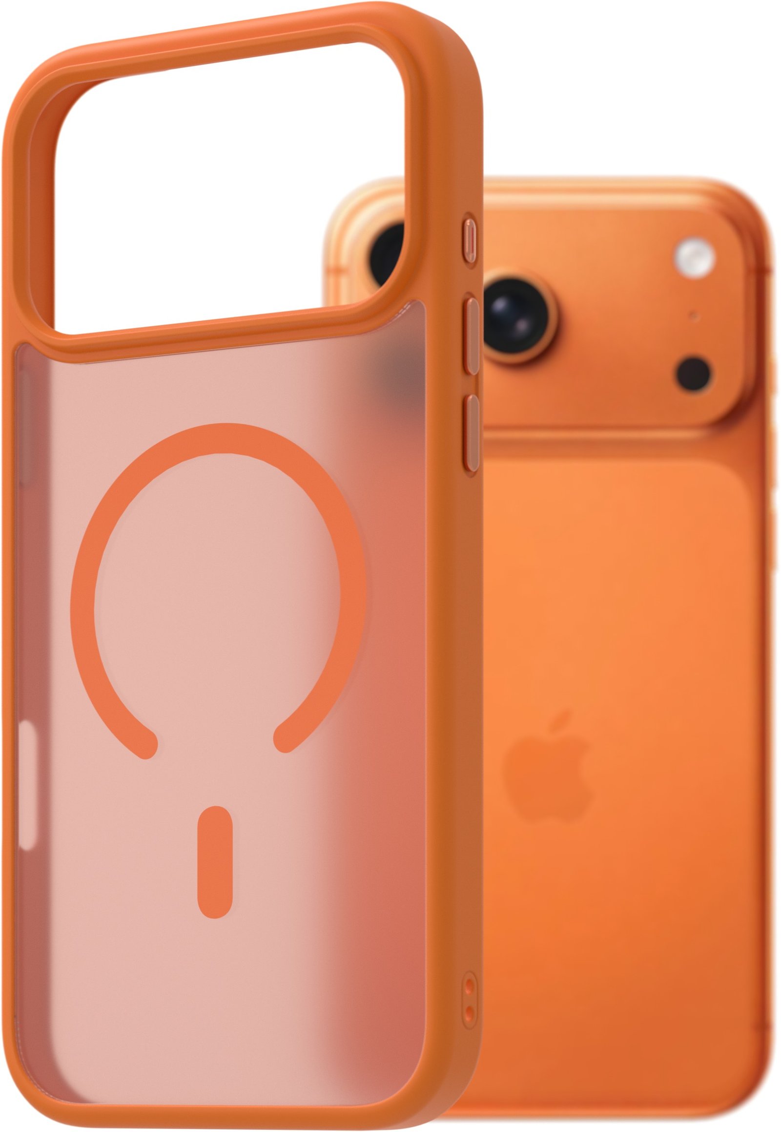 AlzaGuard Matte Case Compatible with Magsafe pro iPhone 17 Pro Max oranžový