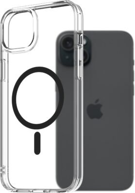 AlzaGuard Crystal Clear TPU Case Compatible with Magsafe pro iPhone 15 Plus - černý