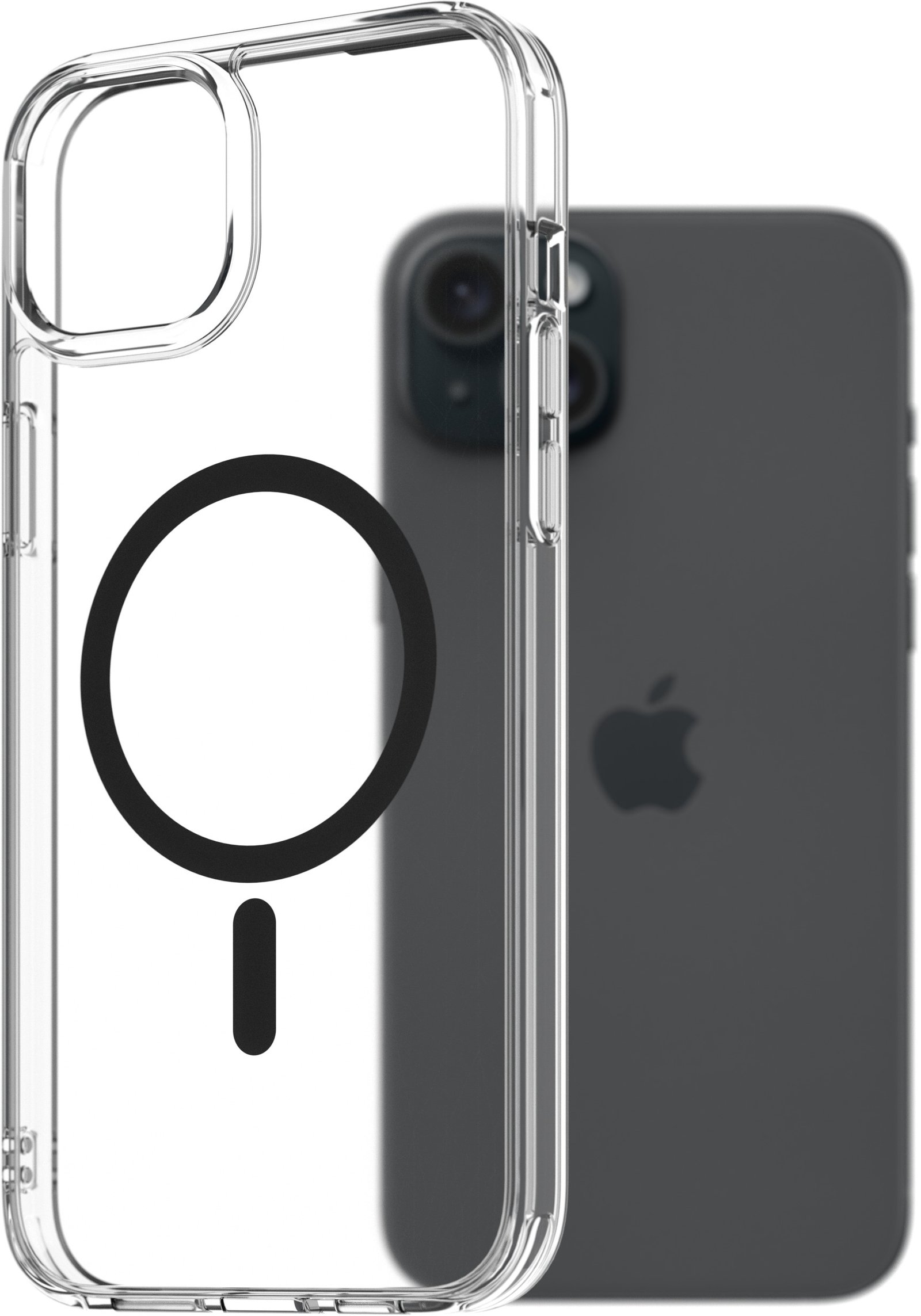 AlzaGuard Crystal Clear TPU Case Compatible with Magsafe pro iPhone 15 Plus - černý