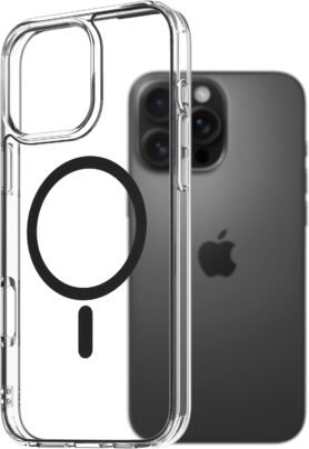 AlzaGuard Crystal Clear TPU Case Compatible with Magsafe pro iPhone 16 Pro Max - černý