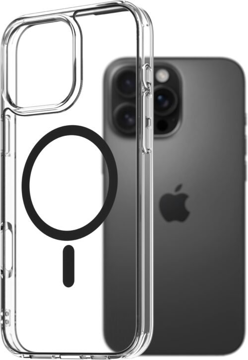 AlzaGuard Crystal Clear TPU Case Compatible with Magsafe pro iPhone 16 Pro Max - černý