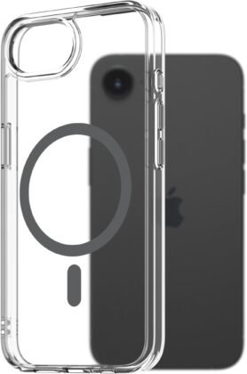 AlzaGuard Crystal Clear TPU Case Compatible with Magsafe pro iPhone 16e / 17e - šedý