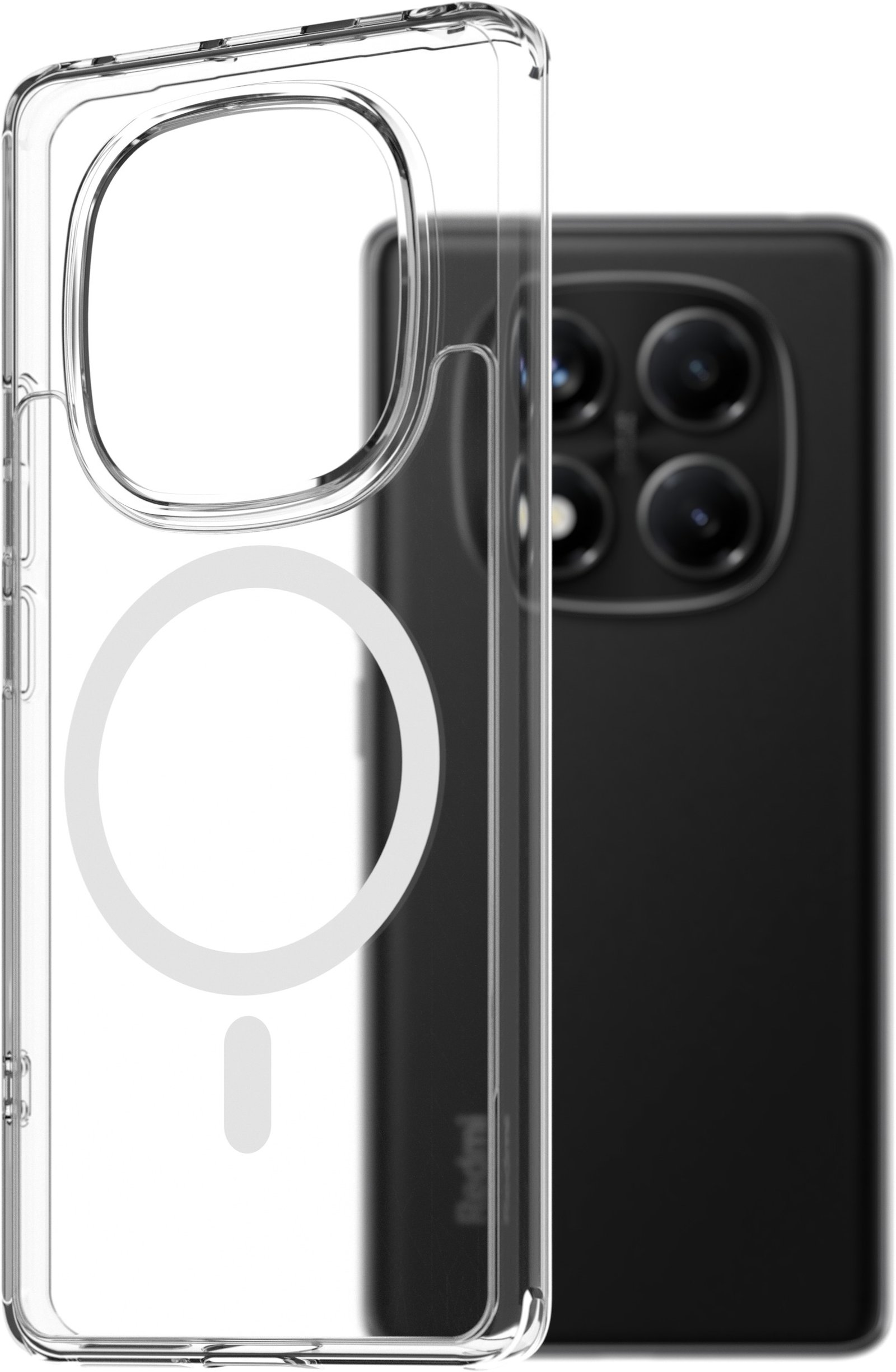 AlzaGuard Crystal Clear TPU Case Compatible with Magsafe pro Xiaomi Redmi Note 14 Pro 4G