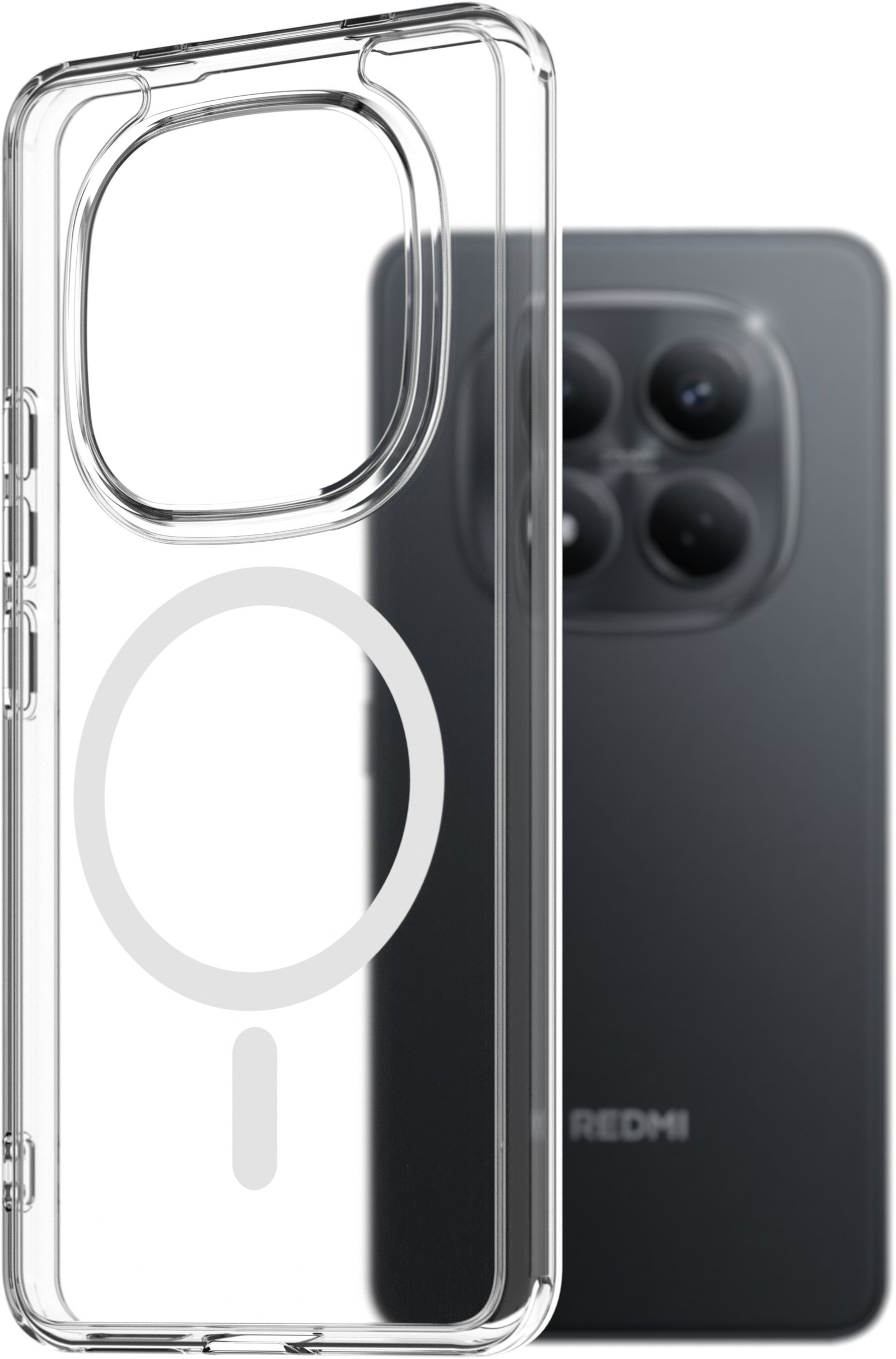 AlzaGuard Crystal Clear TPU Case Compatible with Magsafe pro Xiaomi Redmi Note 15 Pro 4G