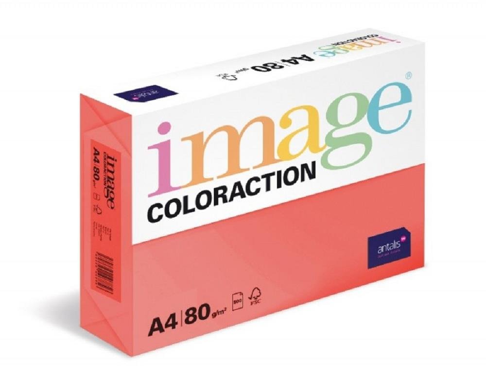 Antalis Barevný papír Chile / jahodově červený A4 / 80 g / 500 ks